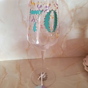 "70" EMPRESS WINE GLASS NEW W TAGS & BOX VERY PRETTY
